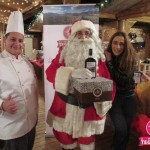 Mercatini Di Natale Atena - Antonio Manfredi e Vincenza Tropiano con Babbo Natale - Dicembre 2015