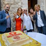 Teggiano: Presentazione nuovo brand di Amaro Teggiano. Brindisi con la Signora Inge e Gisella Macchiaroli - Luglio 2015